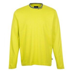 Stüssy Michael Long Sleeve Crewneck Jacquard Collar Shirt